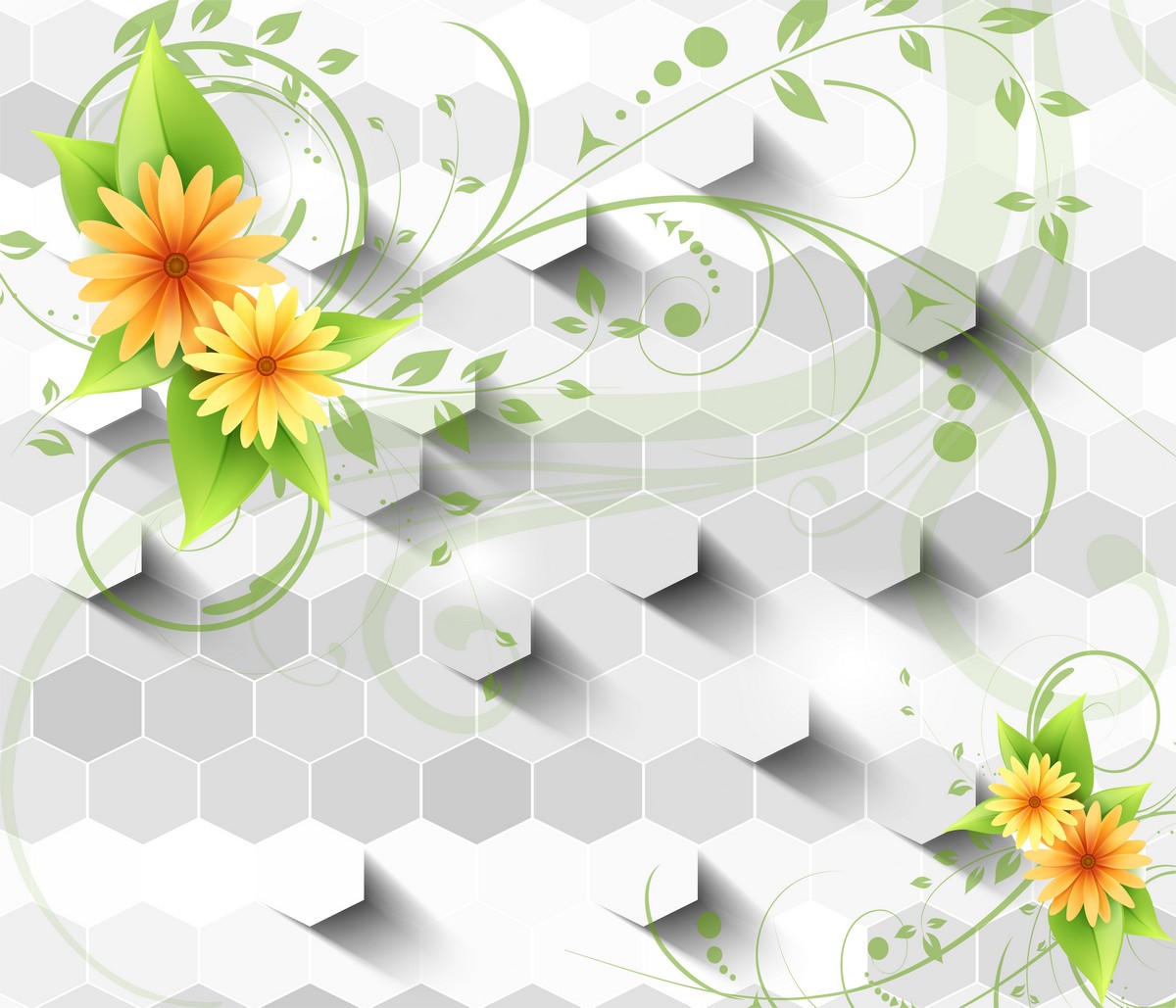 Цветы в графике